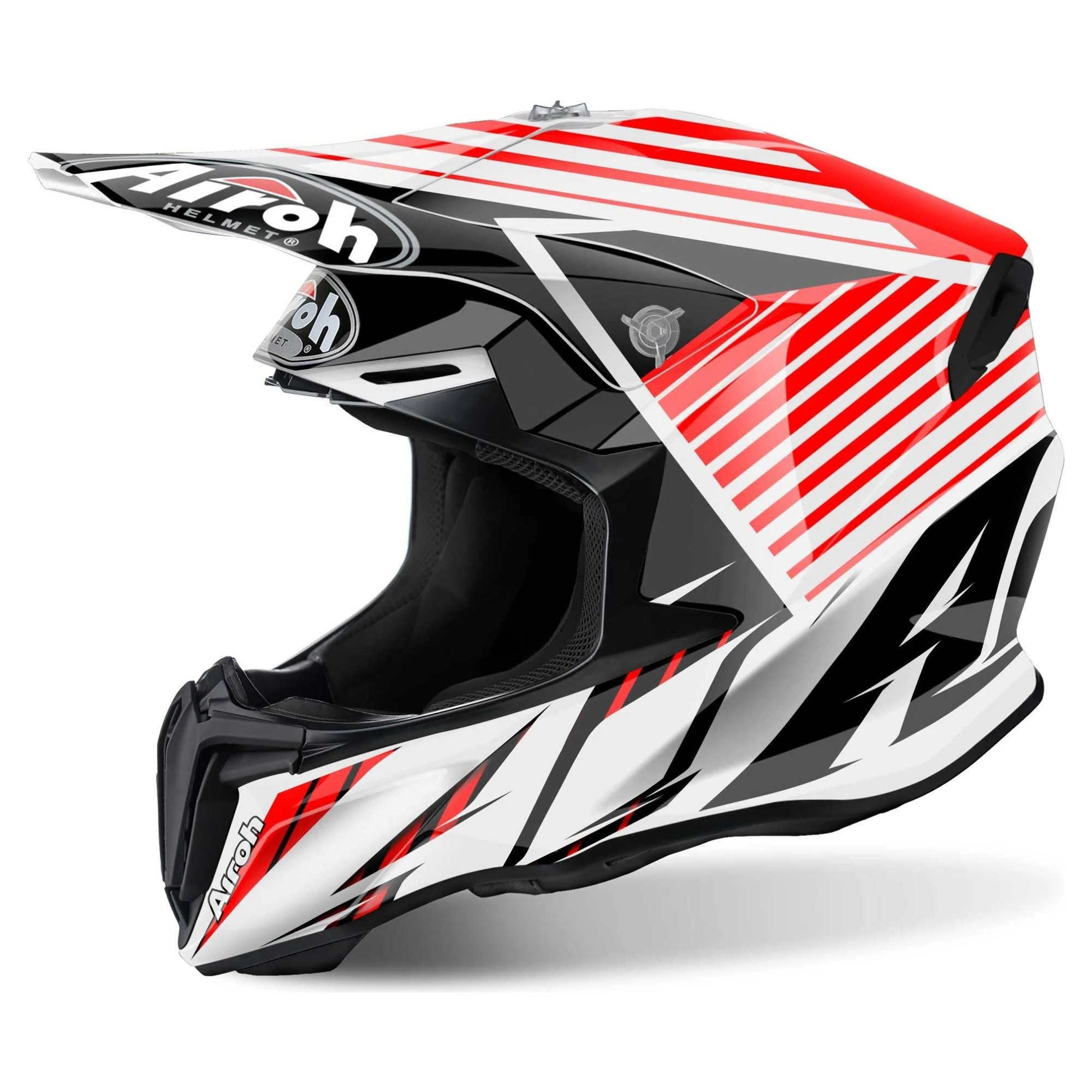 Airoh Twist Strange Helmet - White-Black-Red